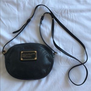 Marc By Marc Jacobs black leather cross body bag
